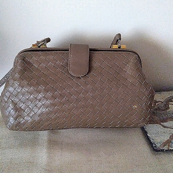 Etienne Aigner Handbags - Etienne Aiger Crossbody Bag Light Brown with Gold Hardware